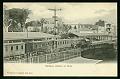 Railway station at Suez carte postale ancienne