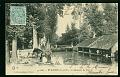 Etampes Lavandiere Chevaux carte postale ancienne