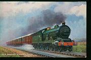 Northallerton North Eastern Train locomotives vintage postcard