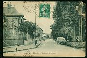 Etrechy Boulevard de la Gare carte postale ancienne