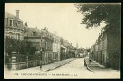 Chalons sur Marne Rue St Memmio carte postale ancienne