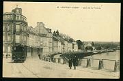 Chateau tierry Quai de la poterne carte postale ancienne