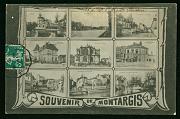 Montargis Multivues carte postale ancienne