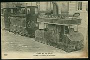 Paris Tramway crue de la seine carte postale ancienne