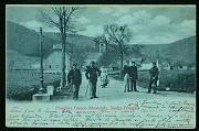 Saales Frontiere Douane Zoll carte postale ancienne