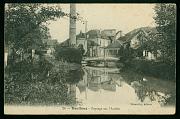 Doullens Paysage sur l Authie carte postale ancienne