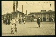 Heyst sur Mer La Gare Arret du tram carte postale ancienne