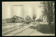Batna La gare Locomotive train carte postale ancienne