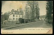 Bievres Route Paris Rue Terrasse carte postale ancienne