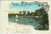 76131 Karlsruhe Festhalle Jugendstil alte Ansichtskarte
