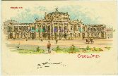 1000 Wien Theater Burgtheater LITHO alte Ansichtskarte