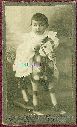 Enfant jouet cheval � bascule Carte postale ancienne