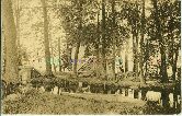 28 Saumeray l��lot Loir cano�-kayak Carte postale ancienne