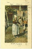03 fuseau laine tisser filage spinning Carte postale ancienne