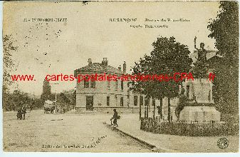 25 Besancon Ecole Proudhon H�pital Carte postale ancienne