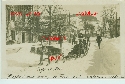 74 Megeve Elan Trainau Rue Carte postale ancienne photo